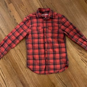 Red & Black Plaid, Long Sleeve